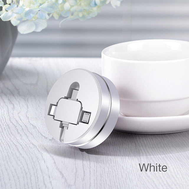 3-in-1 Retractable Fast Charging Data Cable