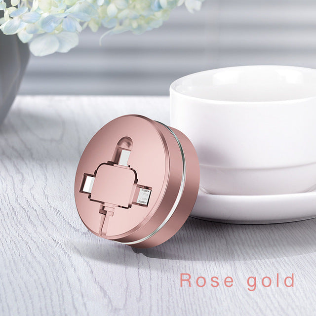 3-in-1 Retractable Fast Charging Data Cable